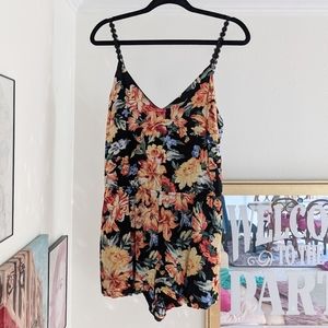 Floral Print Romper